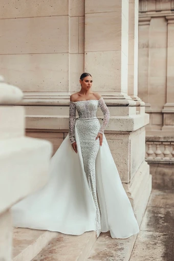 Sima Couture Nina (lined) w/ detachable overskirt Sima Couture Nina (lined) w/ detachable overskirt #0 default Original thumbnail